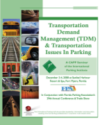 The Transportation Demand Management & Transportation Issues in Parking